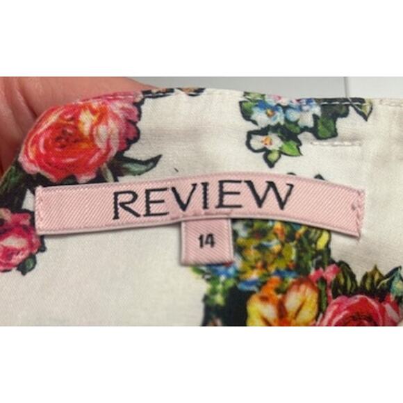 Review Spring Rosy White Short Lined Cotton Polyester Zipper Closure Skirt SZ 14 - Picture 7 of 8